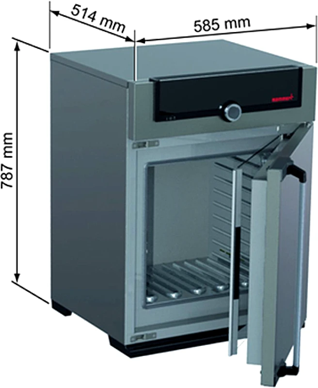 Memmert Επωαστικός Κλίβανος Memmert IN55plus με Φυσική Κυκλοφορία Αέρα & Διπλή Οθόνη Αφής 53L