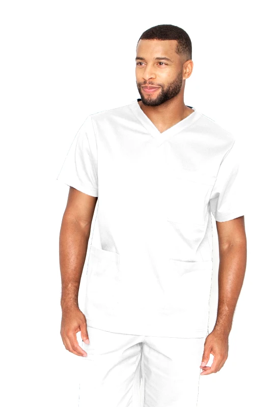 Barco USA Μπλούζα Ανδρική Υγειονομικών Essentials V-Neck Barco White