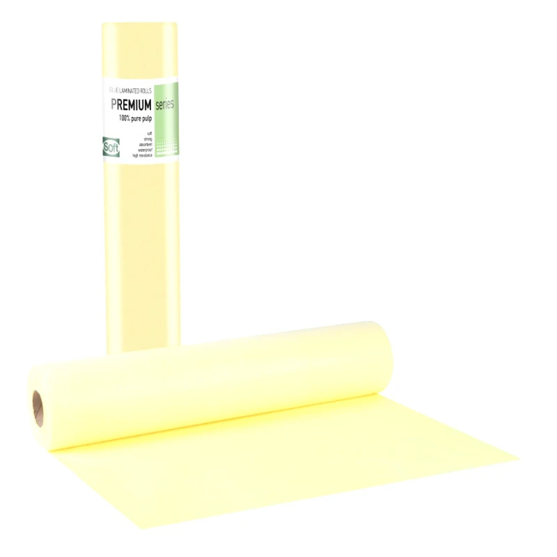 Bournas Medicals Εξεταστικό Ρολό Premium Πλαστικοποιημένο 50cm 12 τεμάχια Κίτρινο