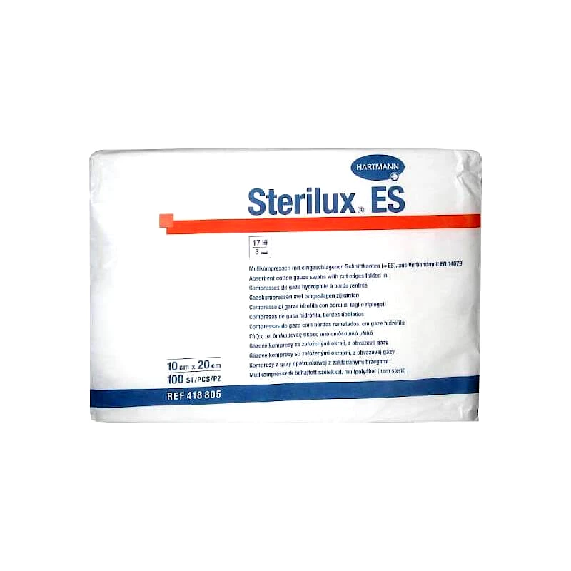 Hartmann Γάζα μη Αποστειρωμένη 17 Κλωστών Sterilux ES Hartmann 10x20cm 100 τεμάχια