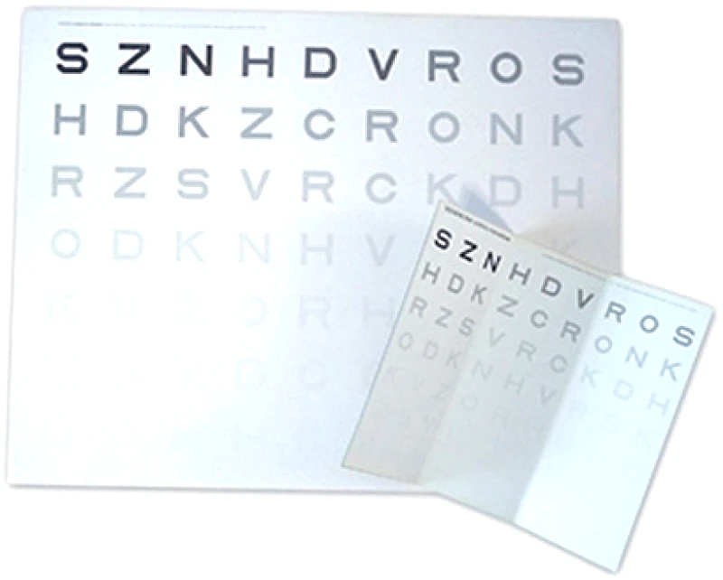 GIMA Κάρτα Οπτομετρίας Ευαισθησίας Αντίθεσης - Κοντινής Όρασης