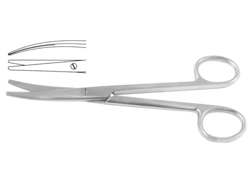 Medicon Χειρουργικό Ψαλίδι standard Κυρτό Αμβλύ 13εκ Medicon