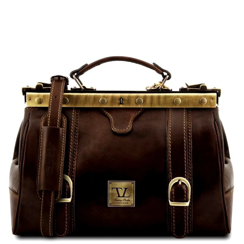 Tuscany Leather Ιατρική Τσάντα Mona Lisa Καφέ Σκούρο