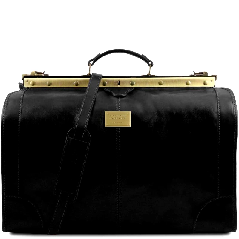 Tuscany Leather Ιατρική Τσάντα Madrid Large Δερμάτινη Μαύρη