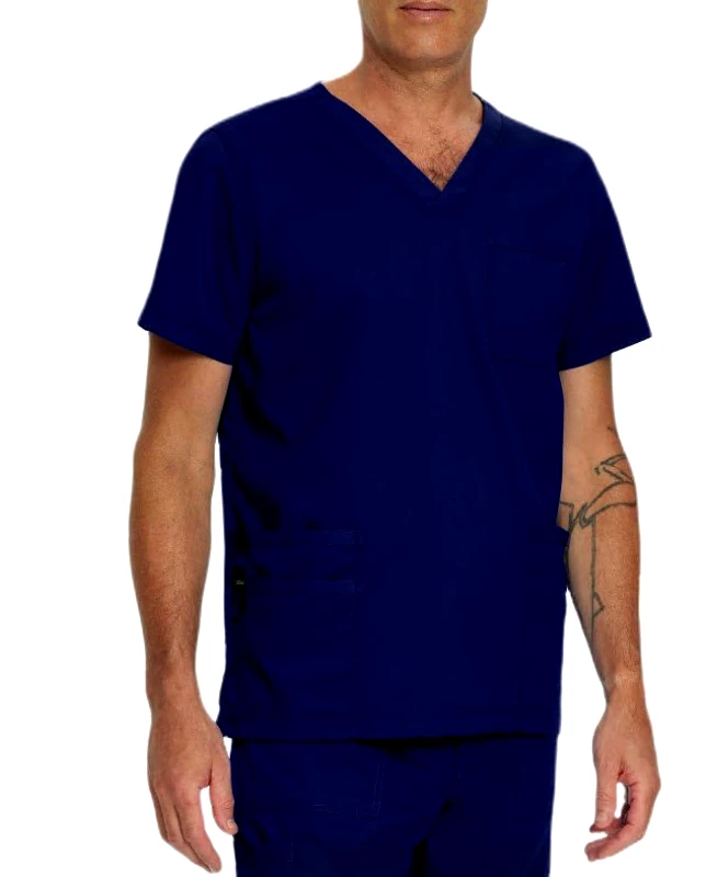 LANDAU Μπλούζα Ανδρική Υγειονομικών LANDAU Proflex 4-Pocket V-Neck True Navy