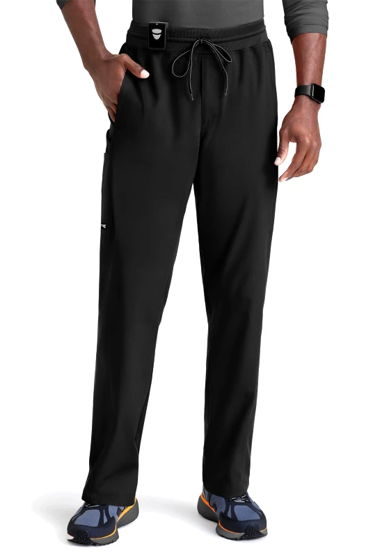 Grey's Anatomy Παντελόνι Ανδρικό Υγειονομικών Grey's Anatomy Spandex Stretch Hudson Cargo Black