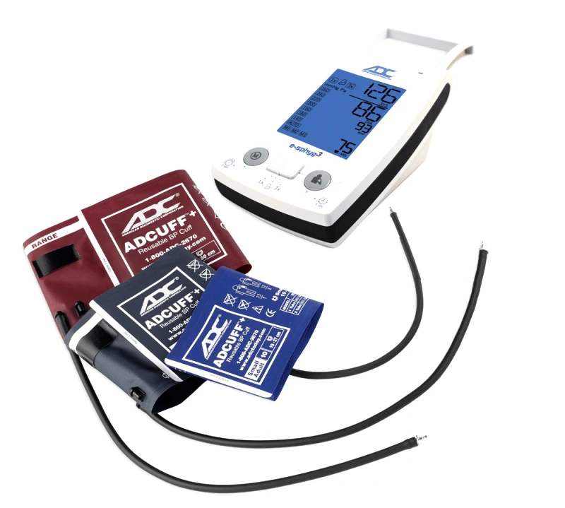 ADC USA Ψηφιακό Πιεσόμετρο ADC USA e-sphyg™ 3+ με 3 Περιχειρίδες Διαφορετικών Χρωμάτων & Μεγεθών