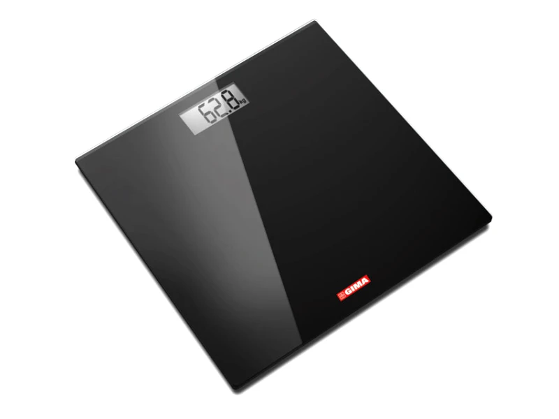 GIMA Ζυγαριά Μπάνιου Γυάλινη GIMA Μαύρη
