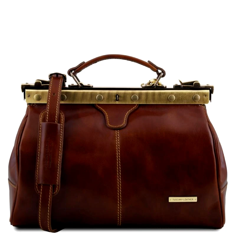 Tuscany Leather Ιατρική Τσάντα Michelangelo Καφέ