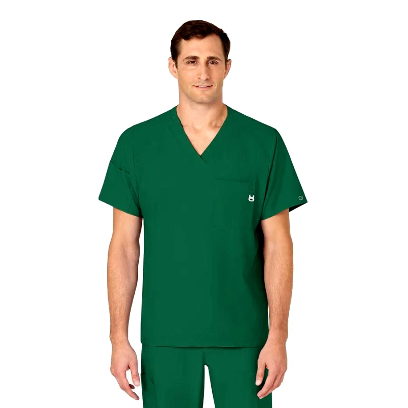 WonderWink Μπλούζα Ανδρική Υγειονομικών W123 V-Neck Wonderwink Hunter Green