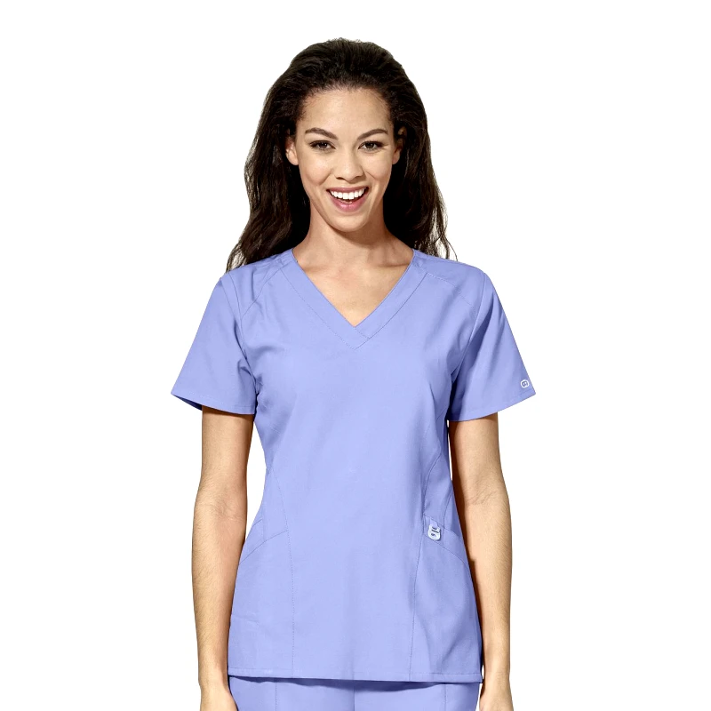 WonderWink Μπλούζα Γυναικεία Yγειονομικών W123 V-Neck Wonderwink Ciel Blue