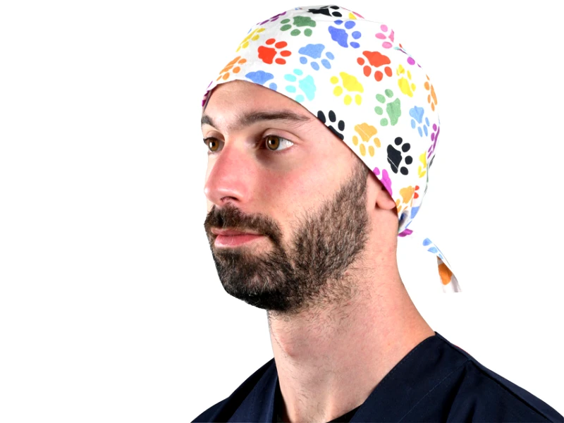 GIMA Σκουφάκι Χειρουργείου Unisex Gima "Funny Cap" Footstep | Large