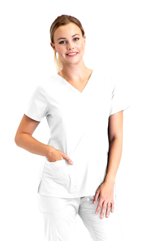 Barco USA Μπλούζα Γυναικεία Barco One Essentials | V-Neck | White