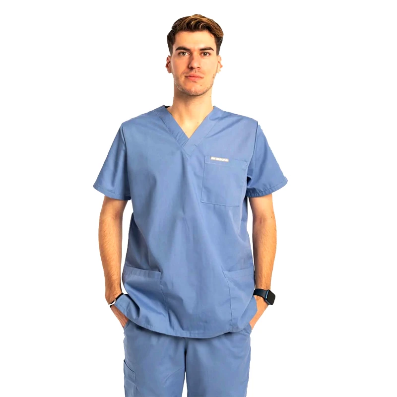 Dr.Scrub Μπλούζα Υγειονομικών Unisex Classic Dr.Scrub Ciel Blue
