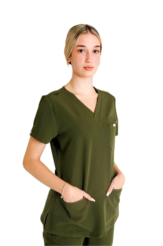 Dr.Scrub Μπλούζα Γυναικεία Υγειονομικών Premium Dr.Scrub Tea Leaf