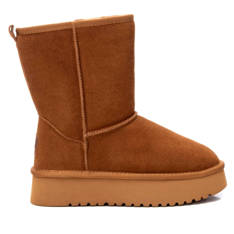 CARMELA Γυναικεία Carmela Ζεστά Μποτάκια Δέρμα Καστόρι 162006 ΚΑΜΕΛ