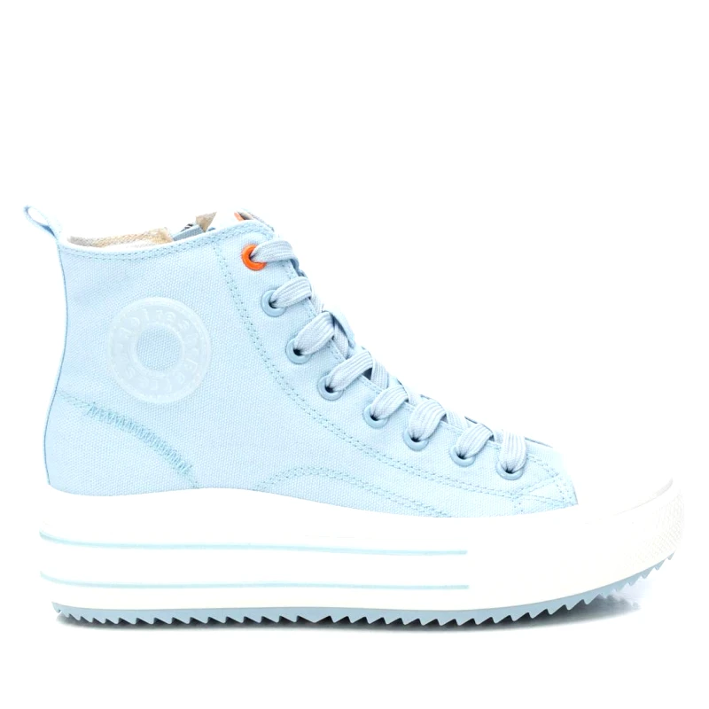 REFRESH Γυναικεία Refresh Πάνινα Sneakers Μποτάκια 172722 Vegan L.BLUE