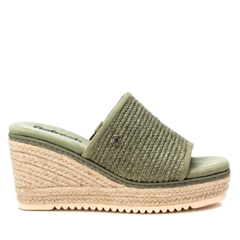 REFRESH Γυναικεία Refresh Γυναικεία Ψάθινα Mules 172649 Vegan ΧΑΚΙ