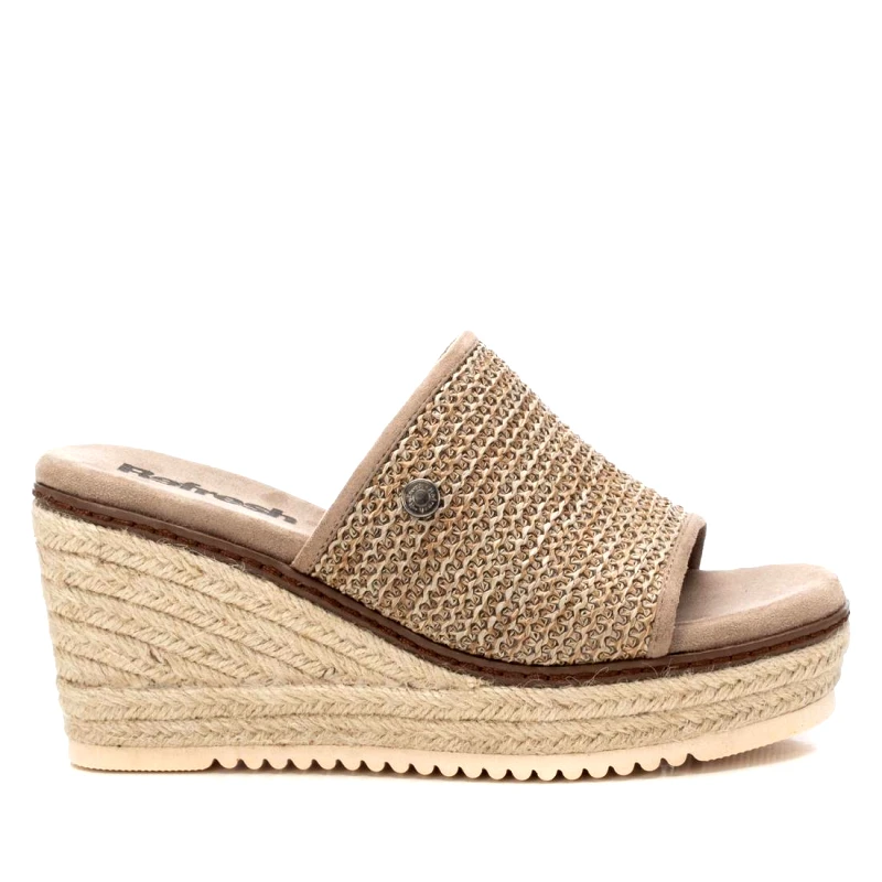 REFRESH Γυναικεία Refresh Γυναικεία Ψάθινα Mules 172649 Vegan TAUPE