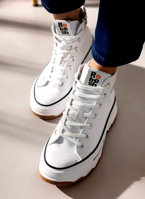 Refresh Sneakers πάνινα μποτάκια Refresh 171919 - Λευκό