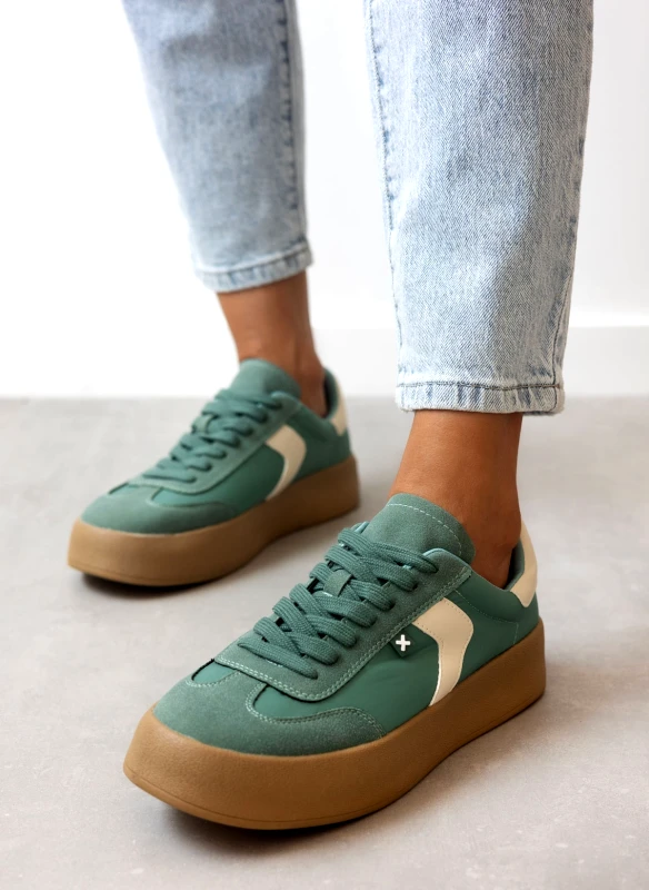 Xti Footwear Sneakers flatforms με διχρωμία Xti 142953 - Μέντα
