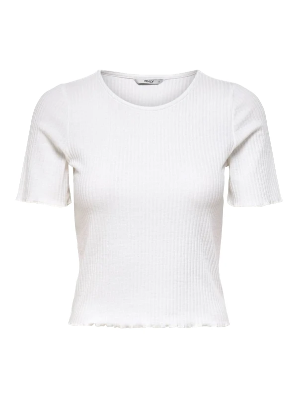 Crop top ONLY 15201206 - Λευκό φωτογραφία