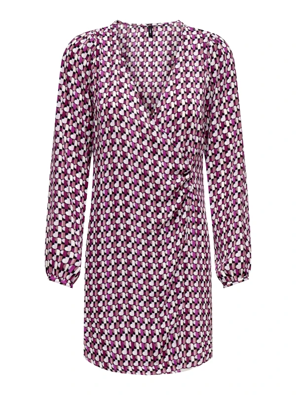 Φόρεμα με print ONLY 15331770 - Magenta