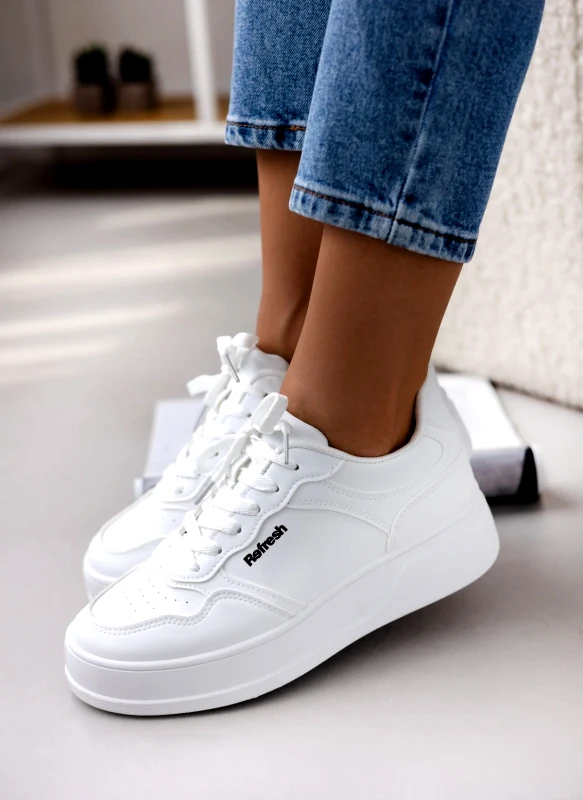 Refresh Sneakers με ψηλή σόλα Refresh 170967 - Λευκό