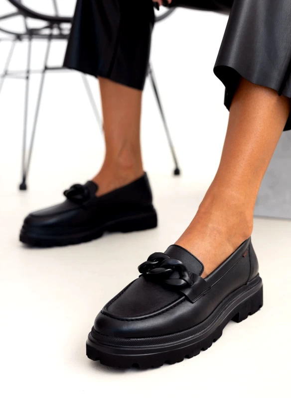 RAGAZZA Loafers chunky δερμάτινα Ragazza 0186 - Μαύρο