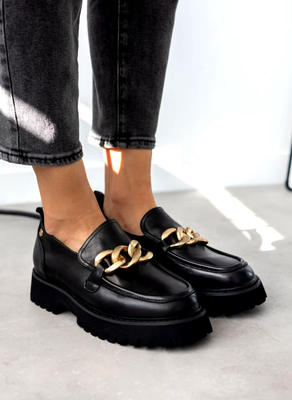 CARMELA Loafers chunky δερμάτινα Carmela 161061 - Μαύρο