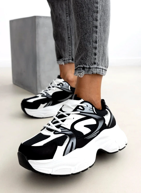 The Fashion Project Chunky sneakers με σχέδιο - Μαύρο