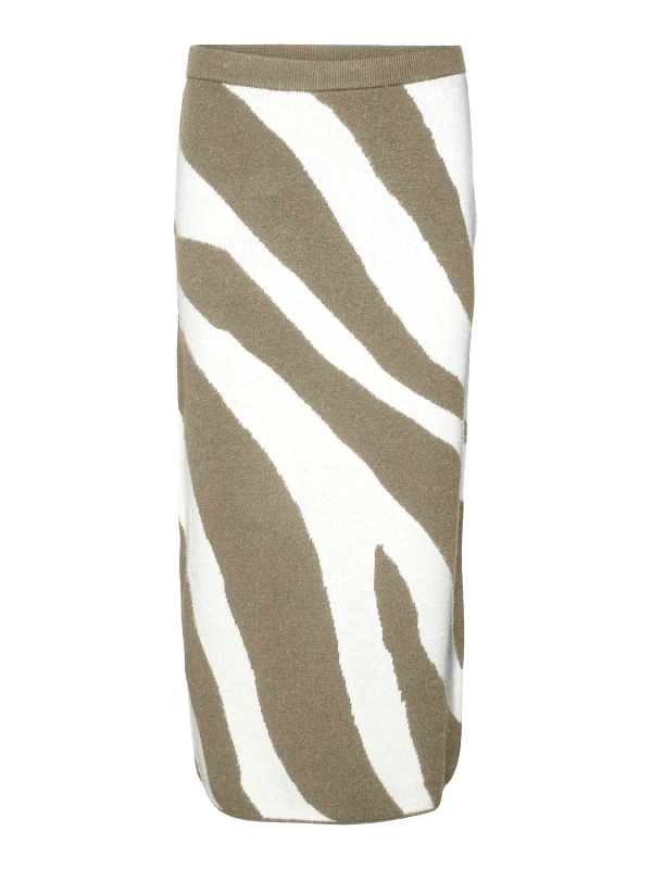 VERO MODA Φούστα πλεκτή με print Vero Moda 10310689 - Τάουπε
