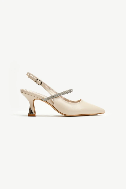 ERYNN Γόβες slingback με strass ERYNN - Ζαχαρί