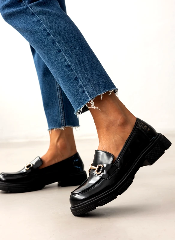 BOTEGGA 22 Loafers φλωρεντίκ με μεταλλικό στοιχείο - Μαύρο
