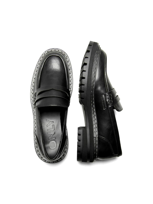 ONLY Loafers με διπλή εξωτερική ραφή 15271655 - Μαύρο