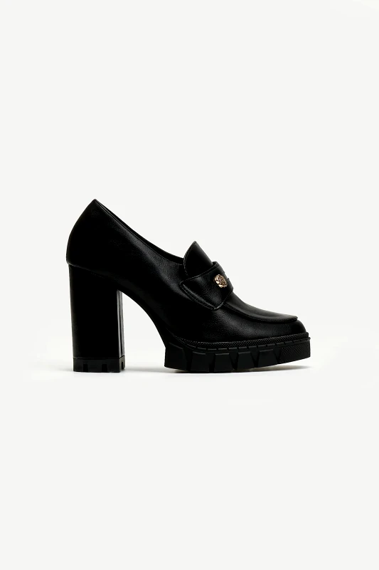 Joalice Loafers με τακούνι - Μαύρο