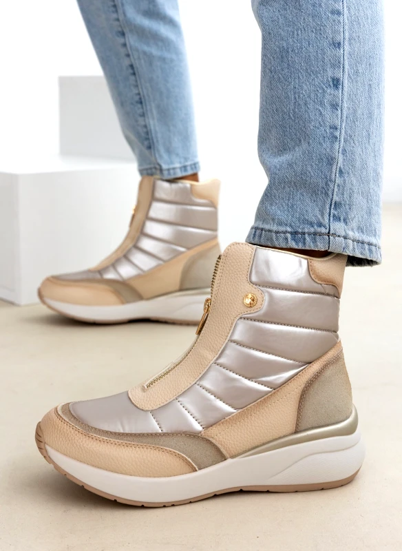 Xti Footwear Sneakers μποτάκια Xti 143194 - Μπεζ