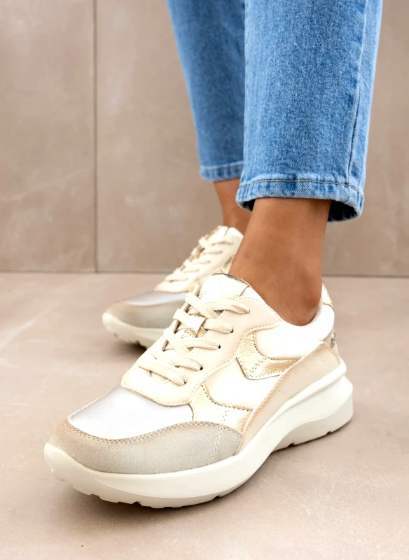 Xti Footwear Sneakers σε συνδυασμό υλικών Xti 143363 - Μπεζ