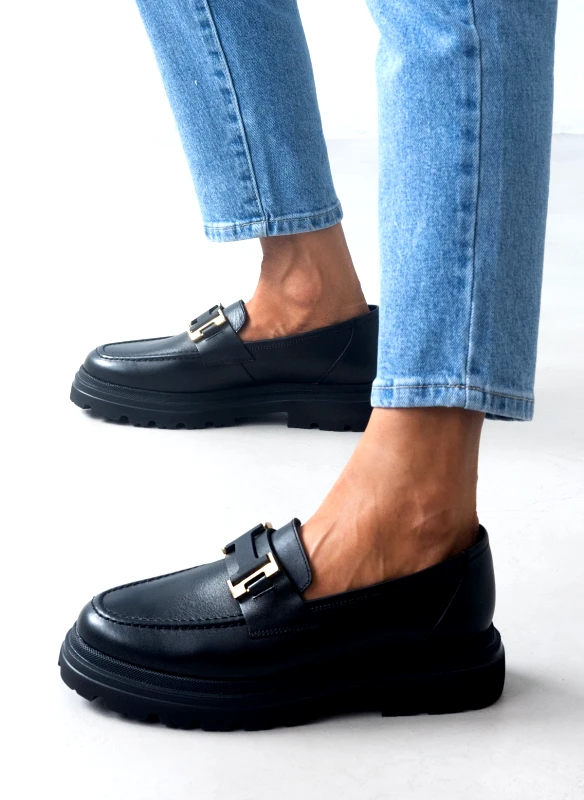RAGAZZA Loafers chunky δερμάτινα Ragazza 0238 - Μαύρο