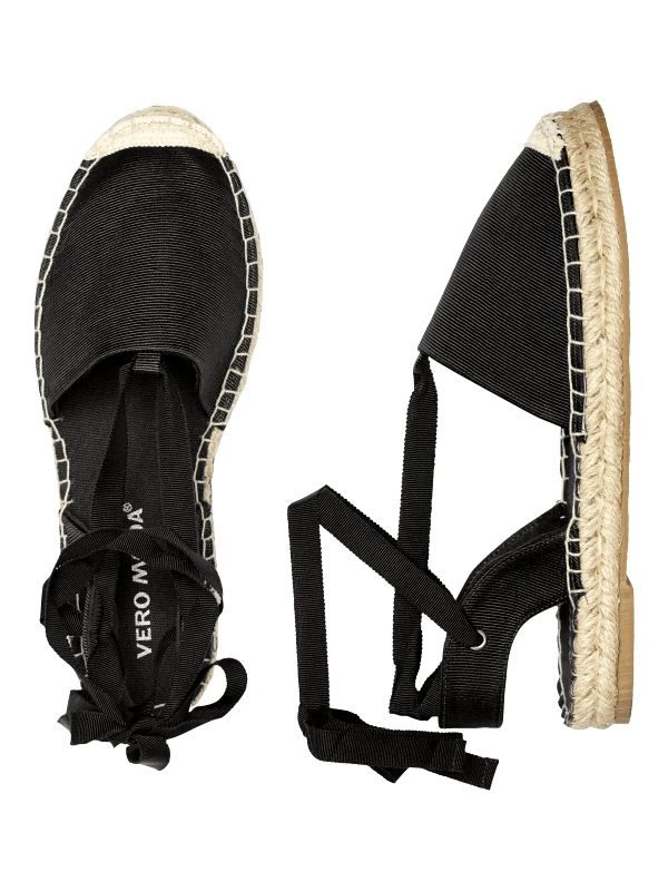 Εσπαντρίγιες υφασμάτινες lace up Vero Moda 10245125 - Μαύρο φωτογραφία