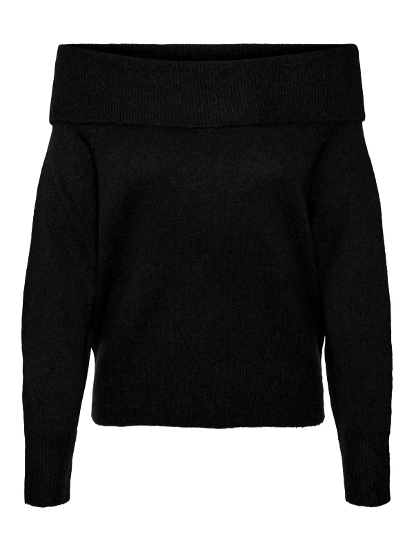 VERO MODA Πουλόβερ με ανοιχτούς ώμους Vero Moda 10314250 - Μαύρο