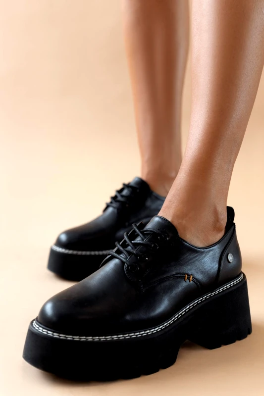 Refresh Oxfords flatform Refresh 172072 - Μαύρο