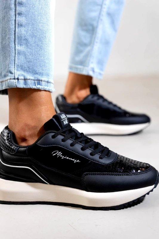 MARIAMARE Sneakers με τριχρωμία Mariamare 63457 - Μαύρο