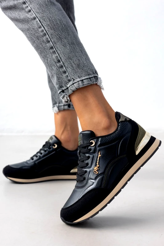 MARIAMARE Sneakers με ανάγλυφο pattern Mariamare 68421 - Μαύρο