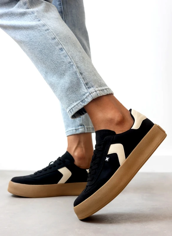 Xti Footwear Sneakers flatforms με διχρωμία Xti 142953 - Μαύρο