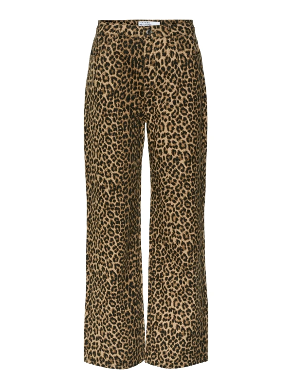 VERO MODA Wide leg τζιν με print Vero Moda 10330128 - Leopard