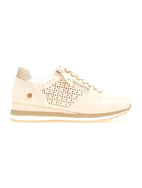 Xti Footwear Sneakers με εξωτερικό φερμουάρ Xti 142234 - Μπεζ