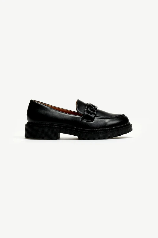ERYNN Loafers με αγκράφα και strass ERYNN - Μαύρο
