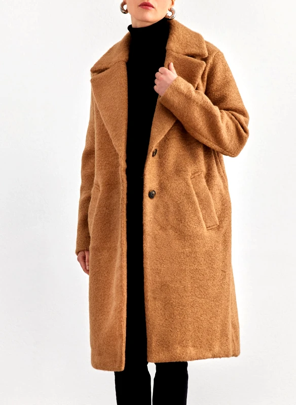 VERO MODA Παλτό μακρύ Vero Moda 10290147 - Κάμελ