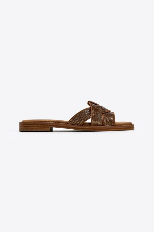 Xti Footwear Xti Footwear Σανδάλια με στρας - 143866 - Camel